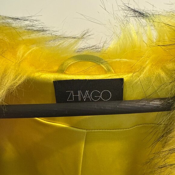 Zhivago Yellow Faux Fur Coat (Seen on Drew Sidora) - Picture 10 of 10